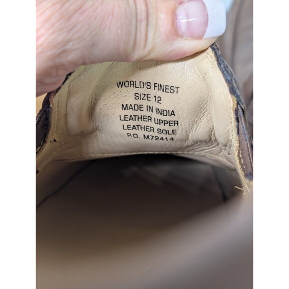 Kenneth Cole NY Worlds Finest Cognac Brown  Leather Men\'s Slip-On Dress  SZ 12 main image 5